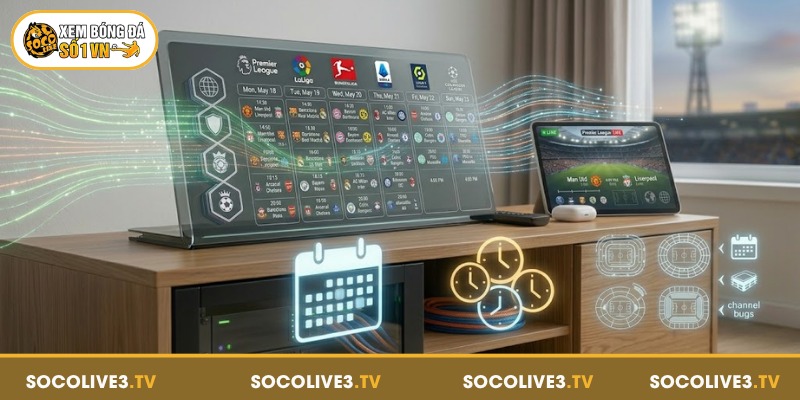 Trang chủ 224 Lịch thi đấu được Socolive update nhanh chóng mỗi ngày